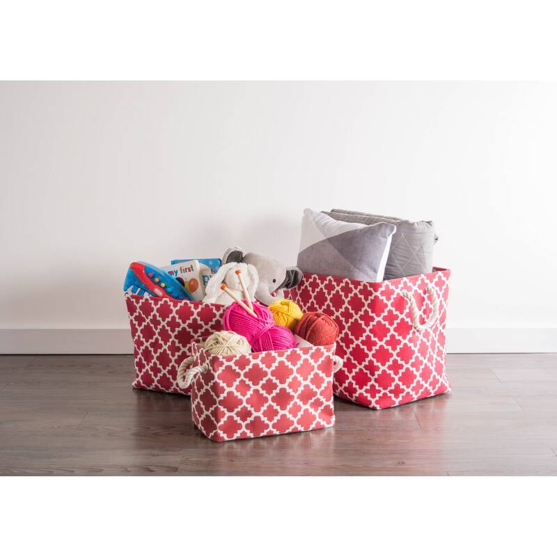 DII Lattice Decorative Storage Bin
