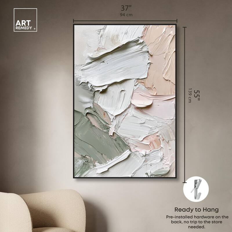 Creamy Contours I Canvas by Art Remedy