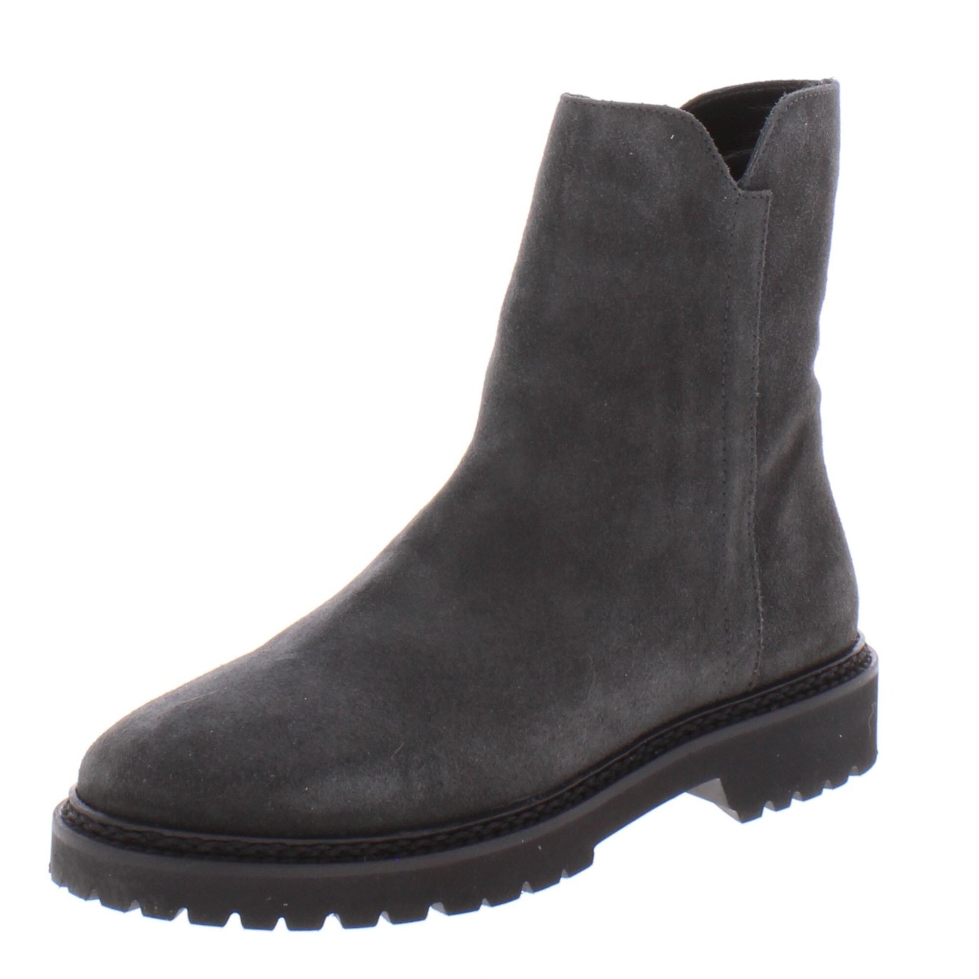 aquatalia grey suede boots