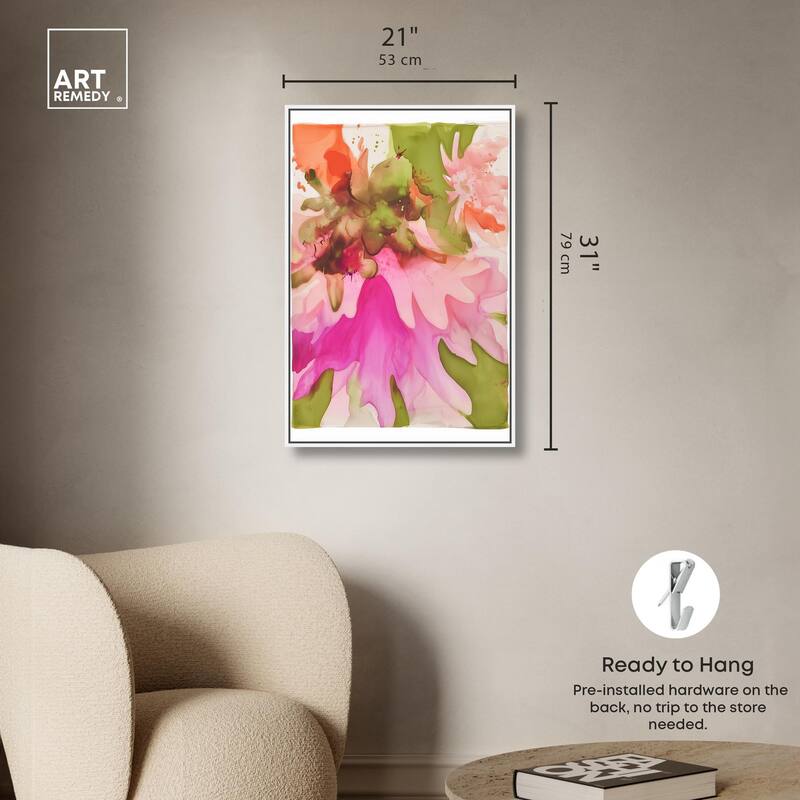 Vibrant Fluidity Floral I Canvas by Art Remedy