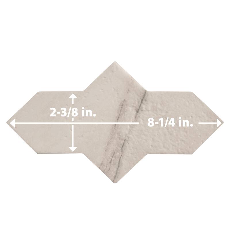 Merola Tile Istanbul Shield Day 2-3/8" x 8-1/4" Porcelain Floor and Wall Tile