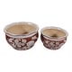 preview thumbnail 60 of 80, Decorative Floral Ceramic Chinoiserie Round Planter - Set of 2