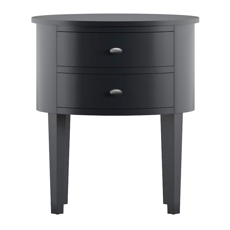Aldine 2-drawer Oval Accent Table by iNSPIRE Q Bold