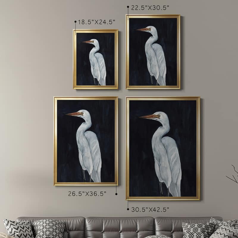 Calm Great Egret I Premium Framed Print - Ready to Hang