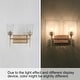 preview thumbnail 16 of 16, Mirha Mid-Century Modern Industrial Dimmable Glass Wall Sconce Bathroom Vanity Lights Foyer Powder room Hallway