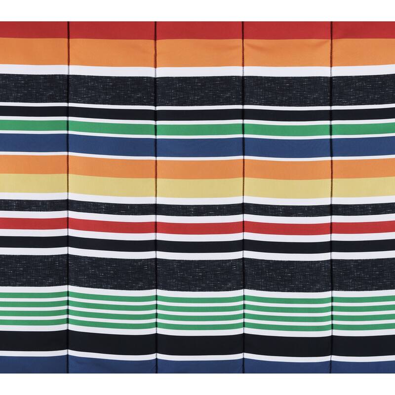 ALEX + BELLA Sportset Stripe Black Multi Soft Microfiber Comforter Set