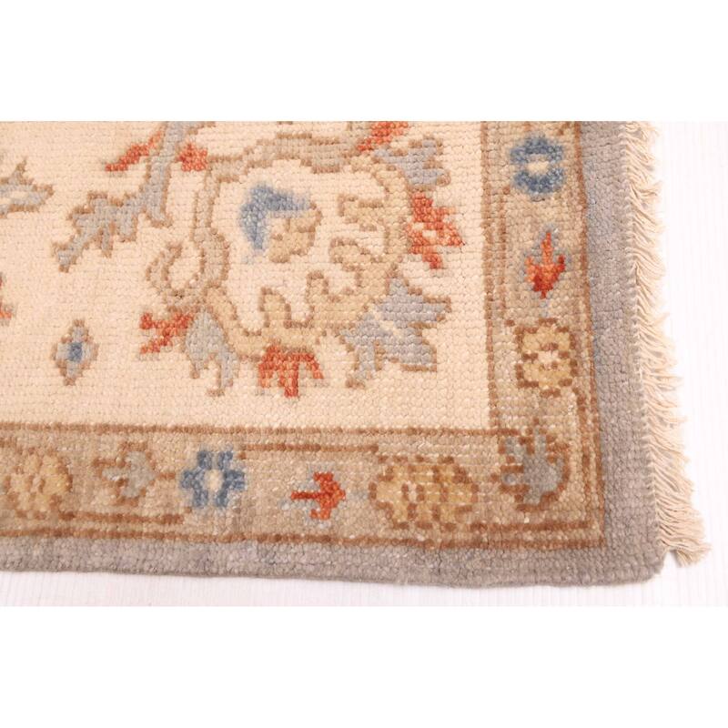 ECARPETGALLERY Hand-knotted Modern Oushak Light Denim Blue Wool Rug - 7'11 x 9'11