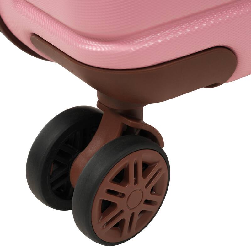 3 Piece Carry on Luggage Set, ABS Hardshell Lightweight Durable Suitcase with Wheels and Duffel Bag & Toiletry Bag, for Travel