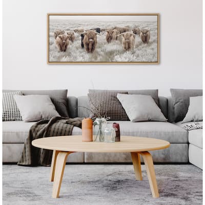 Kate and Laurel Sylvie Herd Cows Canvas by The Creative Bunch Studio