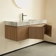 preview thumbnail 8 of 17, GDFStudio - Muri Modern 48" Floating Bathroom Vanity with Basin, Sintered Stone Countertop, Drawer & Double Doors, NO Faucet