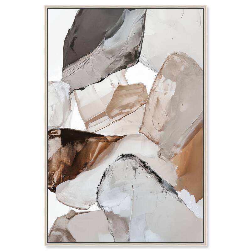 Sedimentary Hues II Canvas by Art Remedy - Silver - 10" x 15"