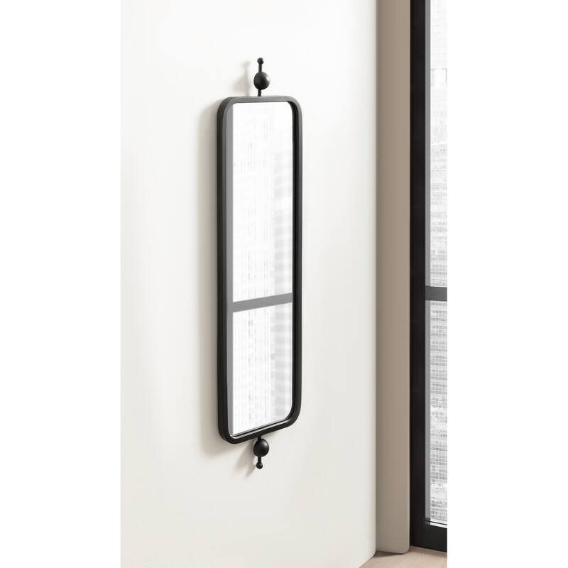 Kate and Laurel Kasota Slim Rectangle Mirror Metal