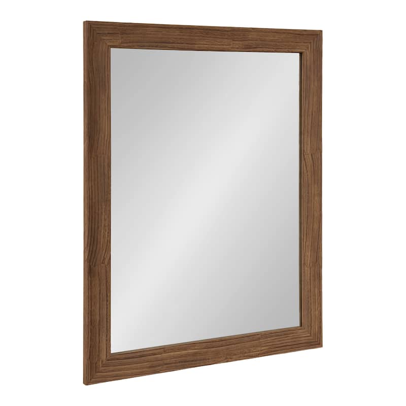 Kate and Laurel Travon Rectangle Bathroom Wall Mirror - 22x28 - Black