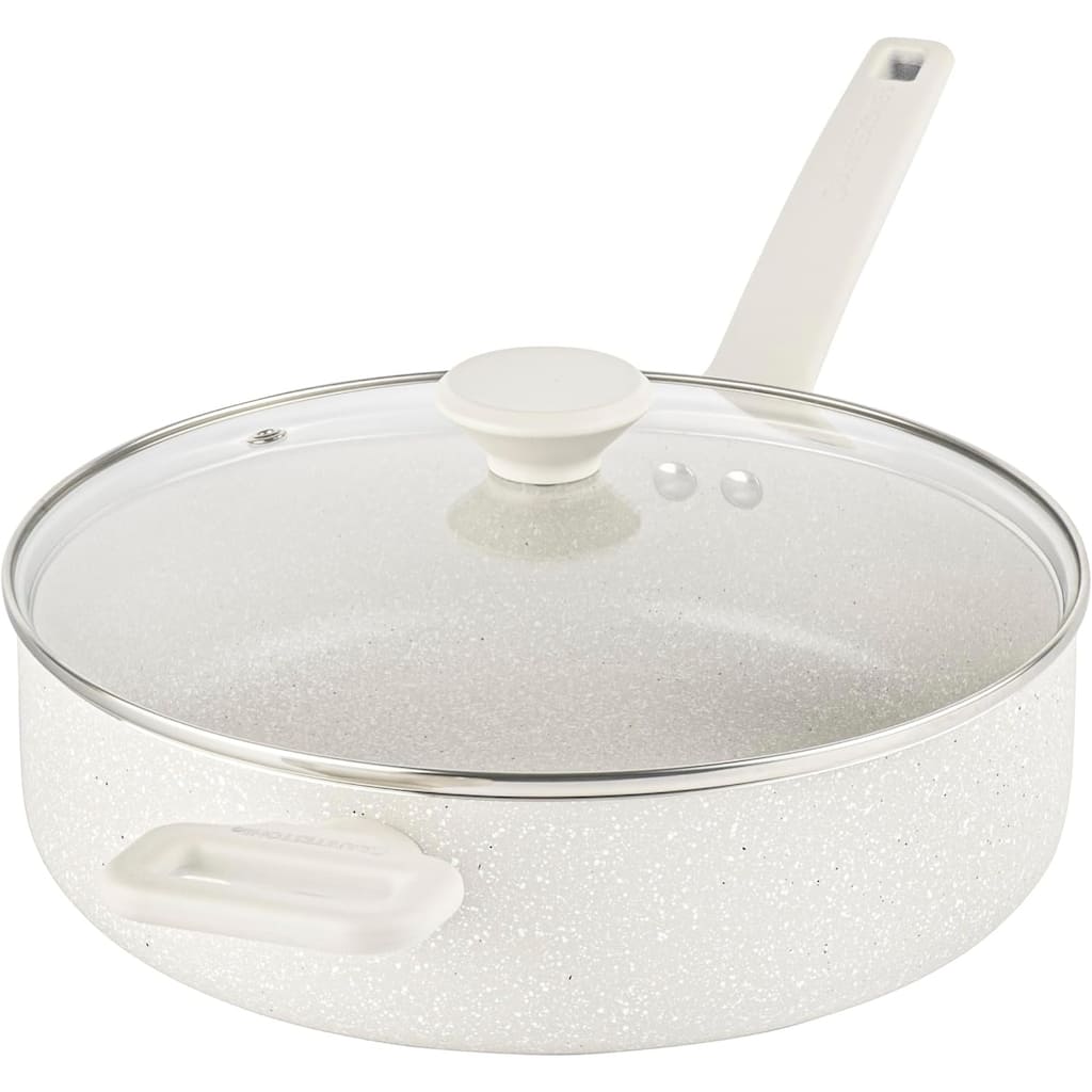 Granitestone Desert 4 Quart Nonstick Sauté Pan with Lid and Stay Cool Handles