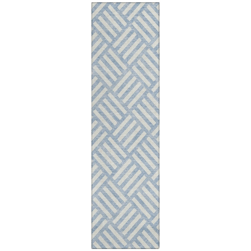 Machine Washable Indoor/ Outdoor Chantille Geo Contemporary Rug