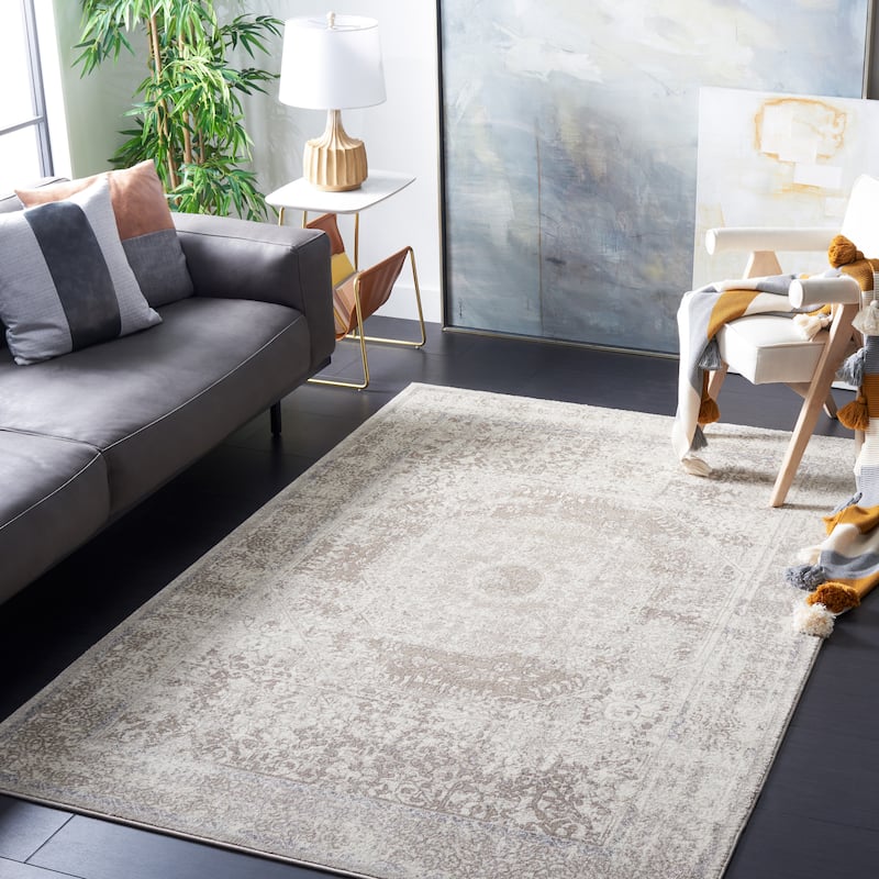 SAFAVIEH Sofia Glenna Vintage Oriental Medallion Rug - 9' x 12' - Ivory/Beige