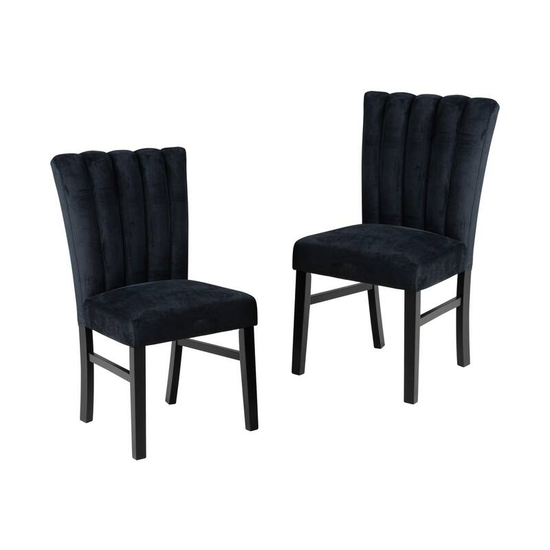 Furniture of America Galei Modern Velvet Dining Chairs (Set of 2)