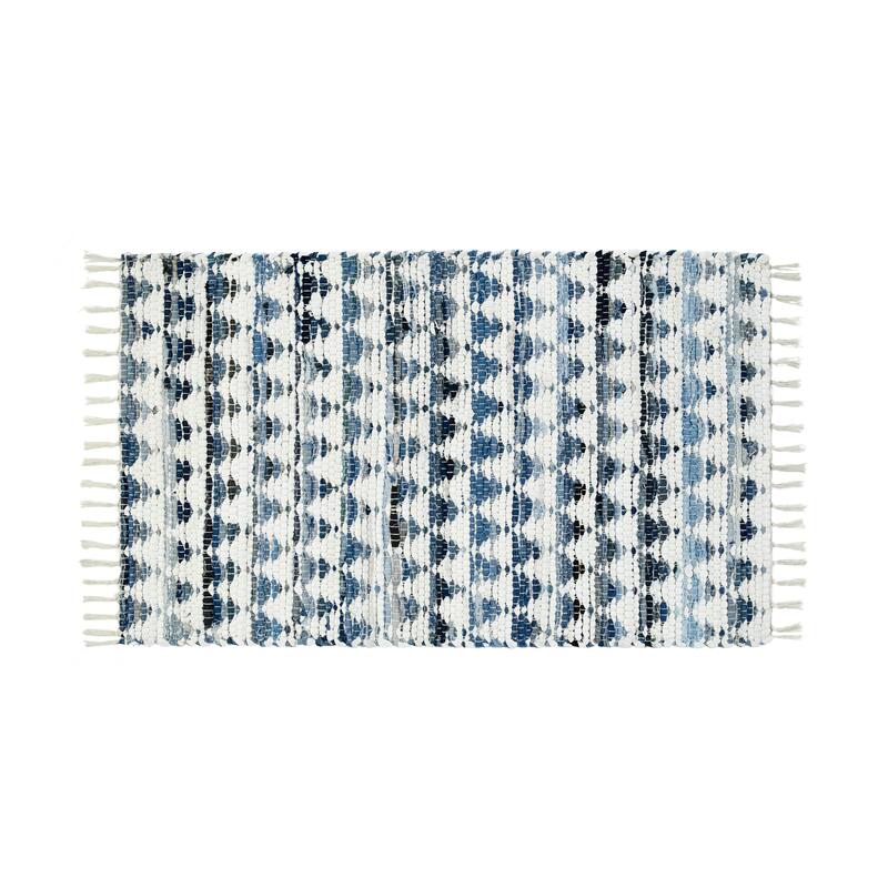 Jessica Simpson Handmade Denim Rectangle Accent Rug