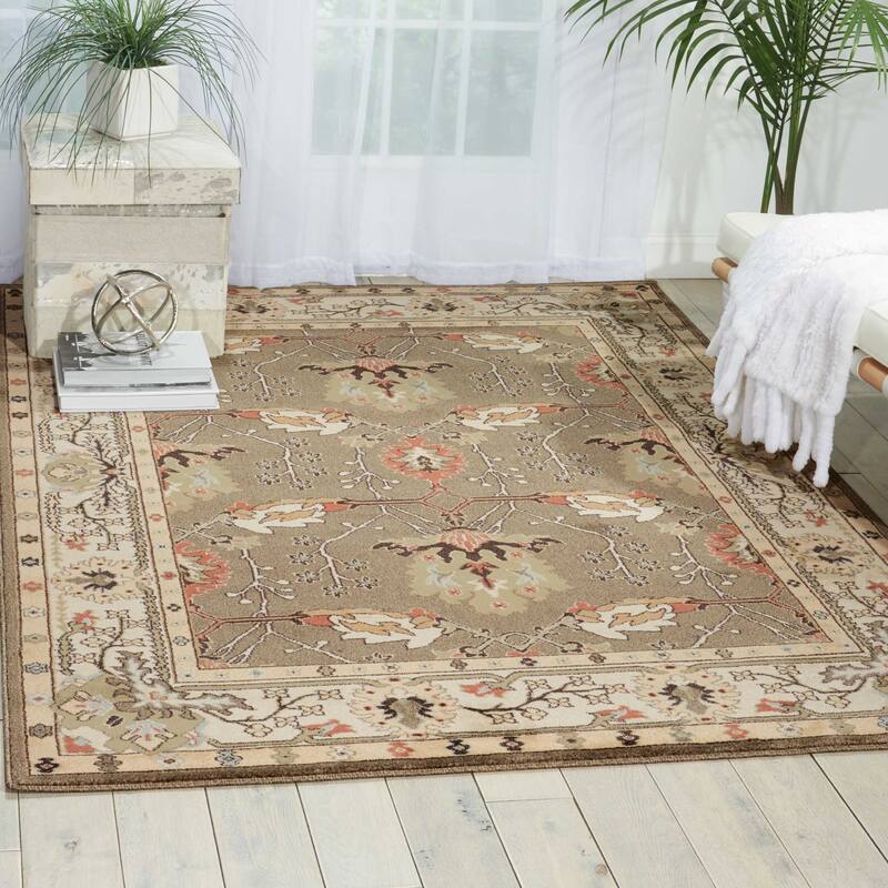 Nourison Walden Traditional Persian Floral Bordered Area Rug