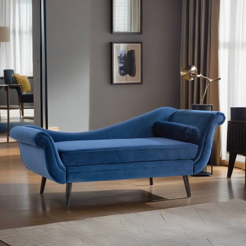 Vintage Chaise Lounge with Scroll Arms by Christopher Knight Home