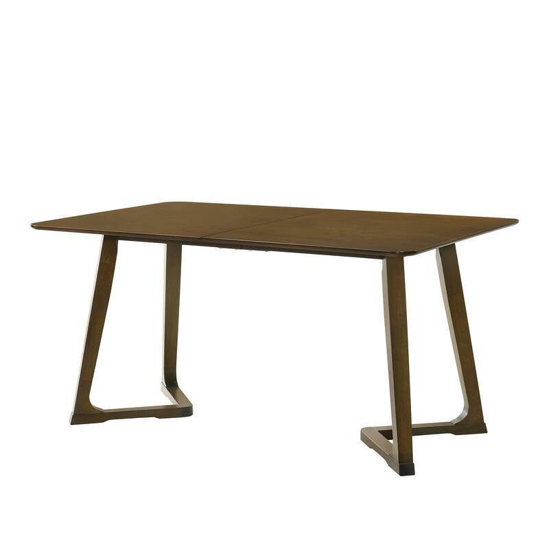 CraftPorch Mid-century Modern Dining Table - Brown Walnut
