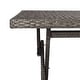 preview thumbnail 16 of 59, SAFAVIEH Outdoor Akita Folding Table with Umbrella Hole - 54.6" x 31.2" x 28.08"