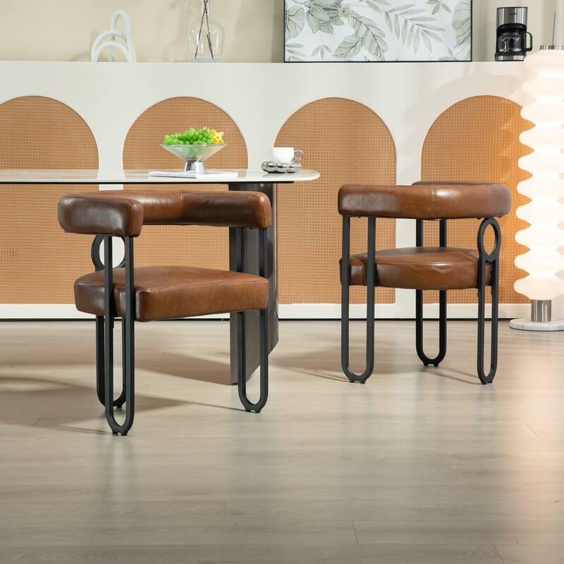 Contemporary Designed Upholstered Accent Chair set of 2