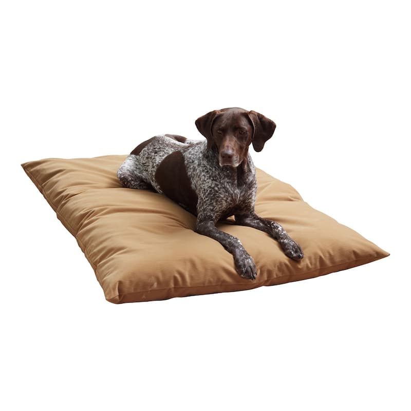 Charlie Corduroy Throw Dog Bed with Removable Cover - Camel - Large (48" x 36")