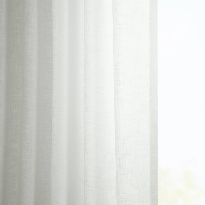 Exclusive Fabrics Classic Faux Linen Curtain (1 Panel)
