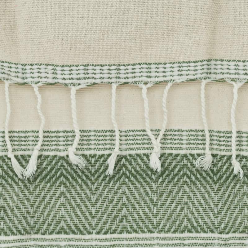 Rizzy Home Chevron Stripe Hand Loomed Cotton Throw