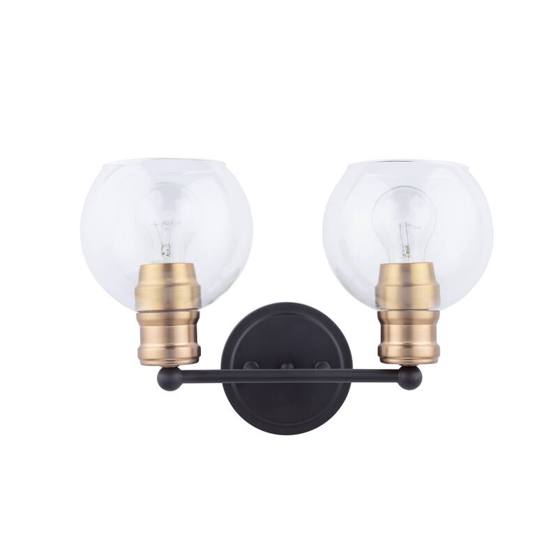 Brio Lighting Jasper Farmhouse 2-Light Dimmable Bathroom Vanity Light