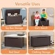 preview thumbnail 8 of 29, Wooden Toy Box Kids Storage Chest Bench W/ Safety Hinged Lid
