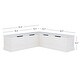 preview thumbnail 14 of 17, Josie L-shaped Backless Breakfast Nook Bench