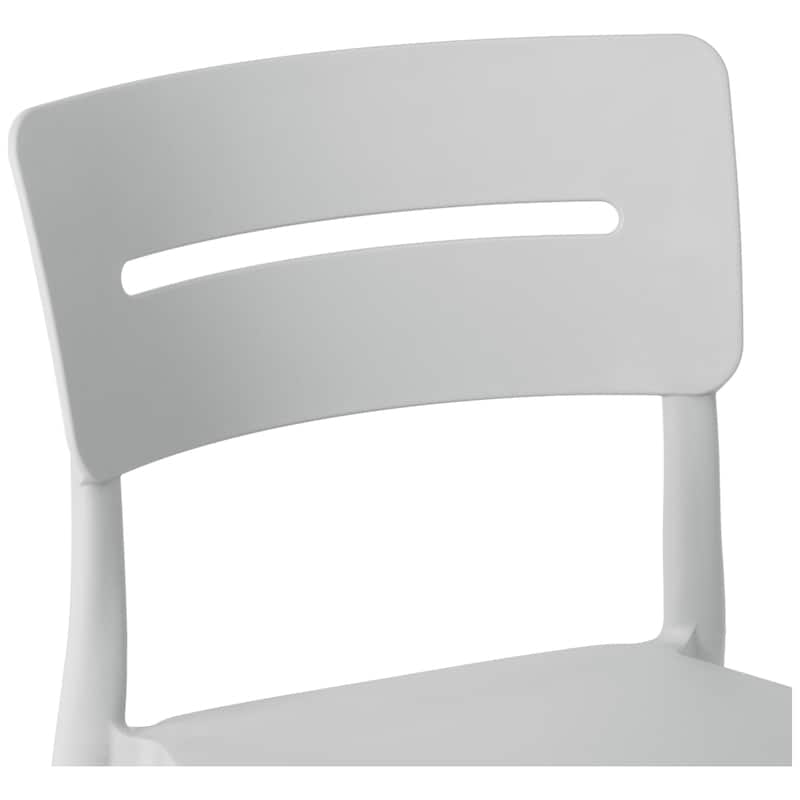 Frond and Form Modern Outdoor Patio Stacking Dining Side Chair (Set of 2)