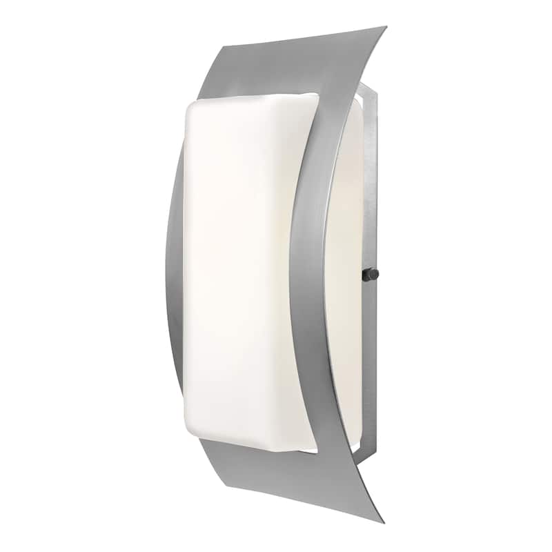 Access Lighting Eclipse - Wet Location LED Wall Fixture - Satin Finish - Opal Glass Diffuser - Satin