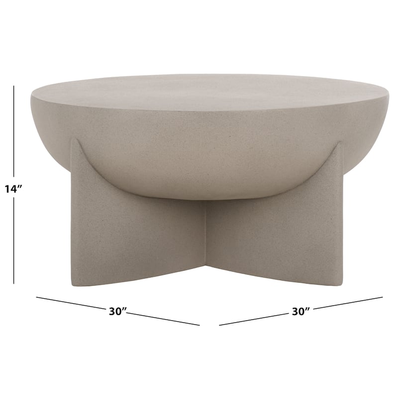 SAFAVIEH Devan Coffee Table (Fully Assembled) - 30"W x 30"D x 14"H