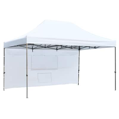 10x15 Pop Up Canopy Tent, Heavy Duty Party Tent with 4 Sidewalls UV Waterproof Protection, 3 Height Adjustable Canopy Tent