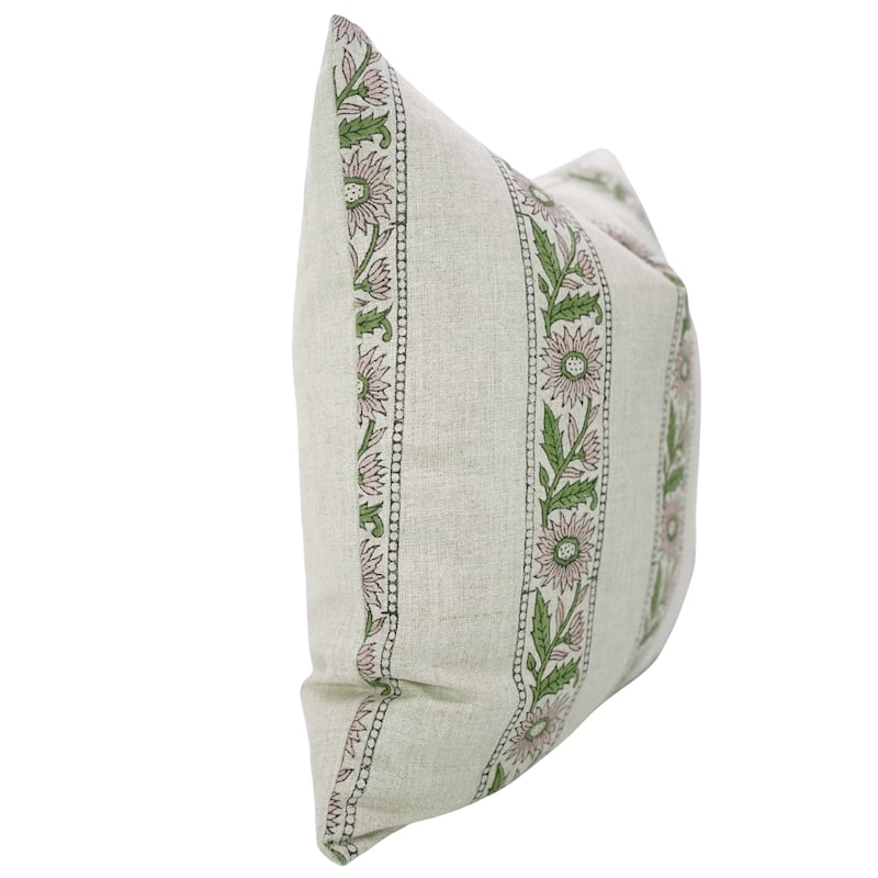 Fabdivine Home Farmhouse Accent Floral Decorative Pillow Cover for Gift