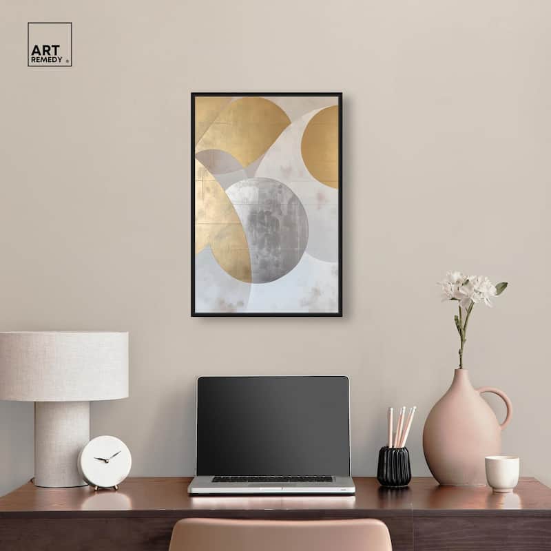 Golden Orb I Canvas by Art Remedy