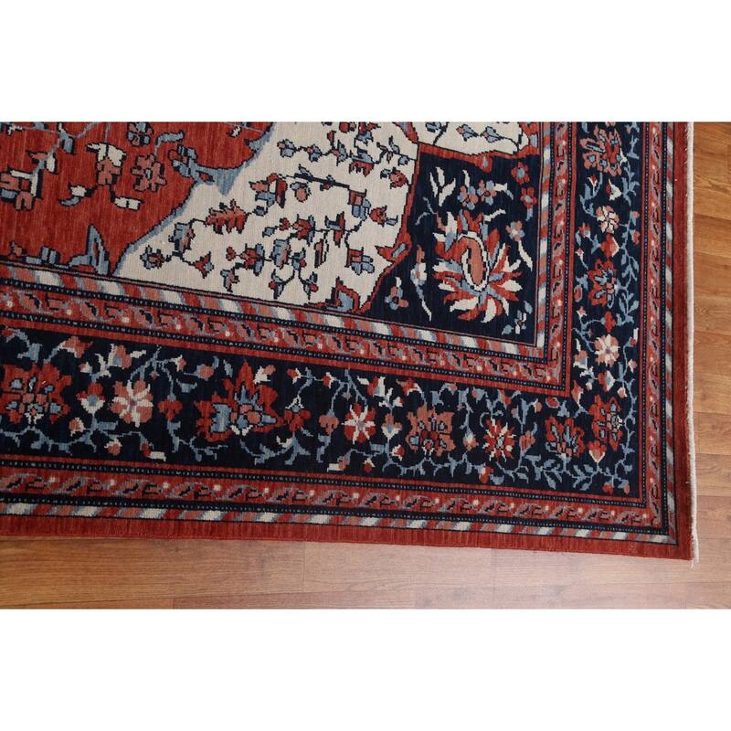 Traditional Sarouk Farahan Turkish Oriental Wool Area Rug Hand-knotted - 9'9" x 13'0"