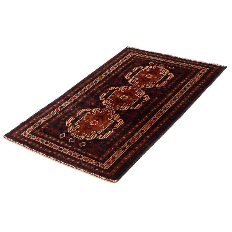 Teimani Brown Rug 3'10" x 6'4" - 3'10 x 6'4