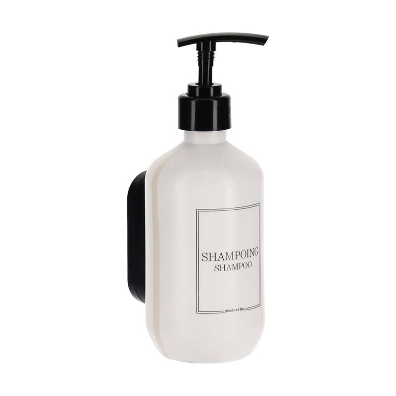 Wall-Mounted Shampoo Dispenser 13 fl oz (380ml) - White - 3.25 L x 3.25 W x 6.75 H
