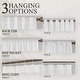 preview thumbnail 35 of 36, Linen Textured Light Filtering Back Tap/ Rod Pocket Curtain Panels (Set of 2)