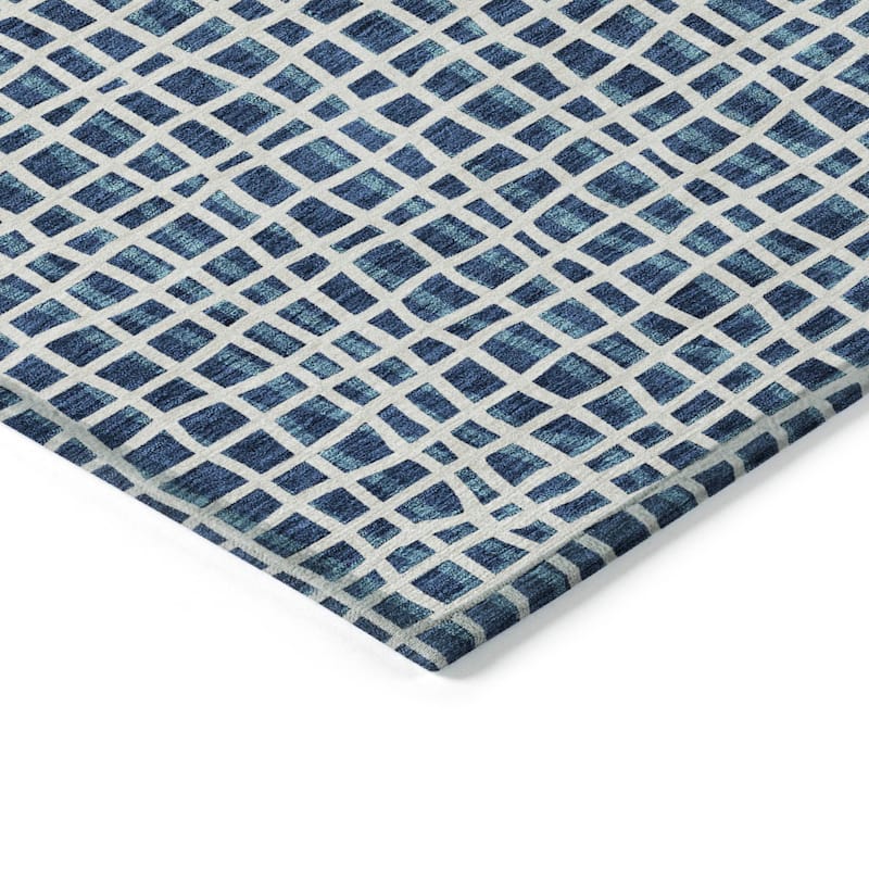 Machine Washable Indoor/ Outdoor Chantille Abstract Modern Rug
