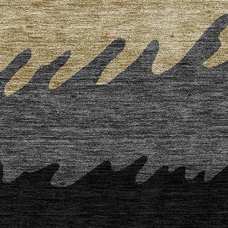HomeRoots Striped Transitional Rectangle Outdoor Rug