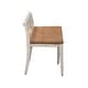 preview thumbnail 5 of 5, Farmhouse Reimagined Antique White and Chestnut Bench