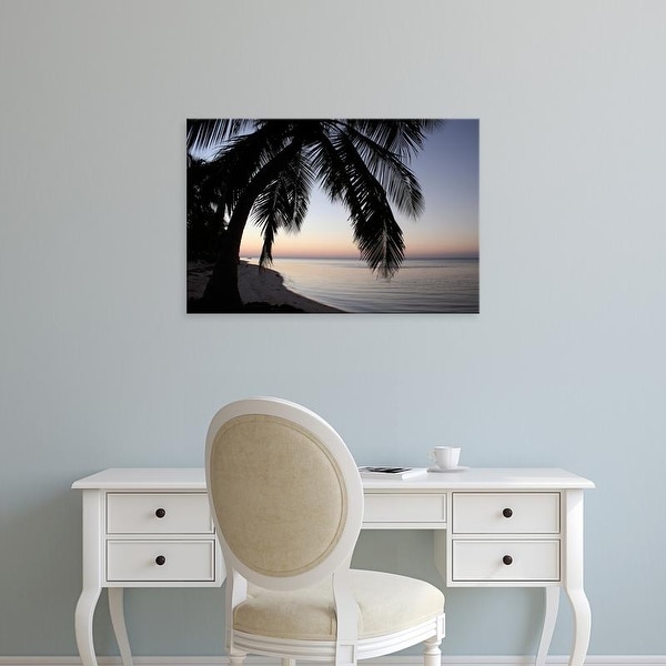 Easy Art Prints Brent Anderson's 'Palm Tree Sunset' Premium Canvas Art