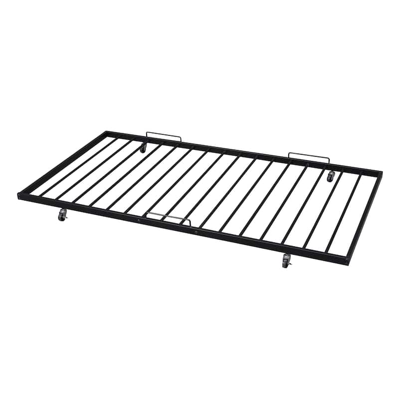 Full XL Over Queen Metal Bunk Bed with Twin Size Trundle