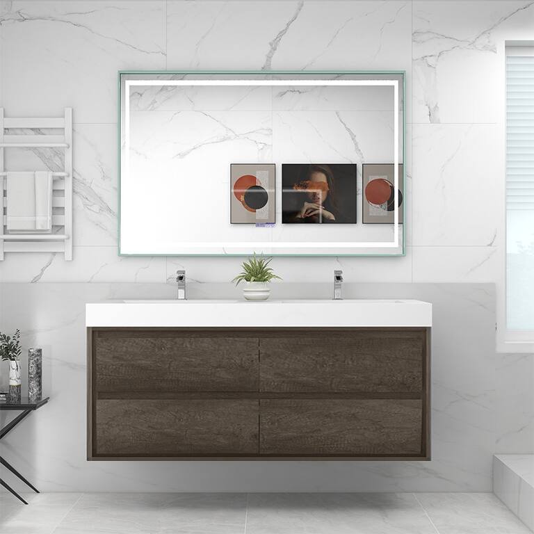 Morava 60" Floating Vanity with Double Sink - 60