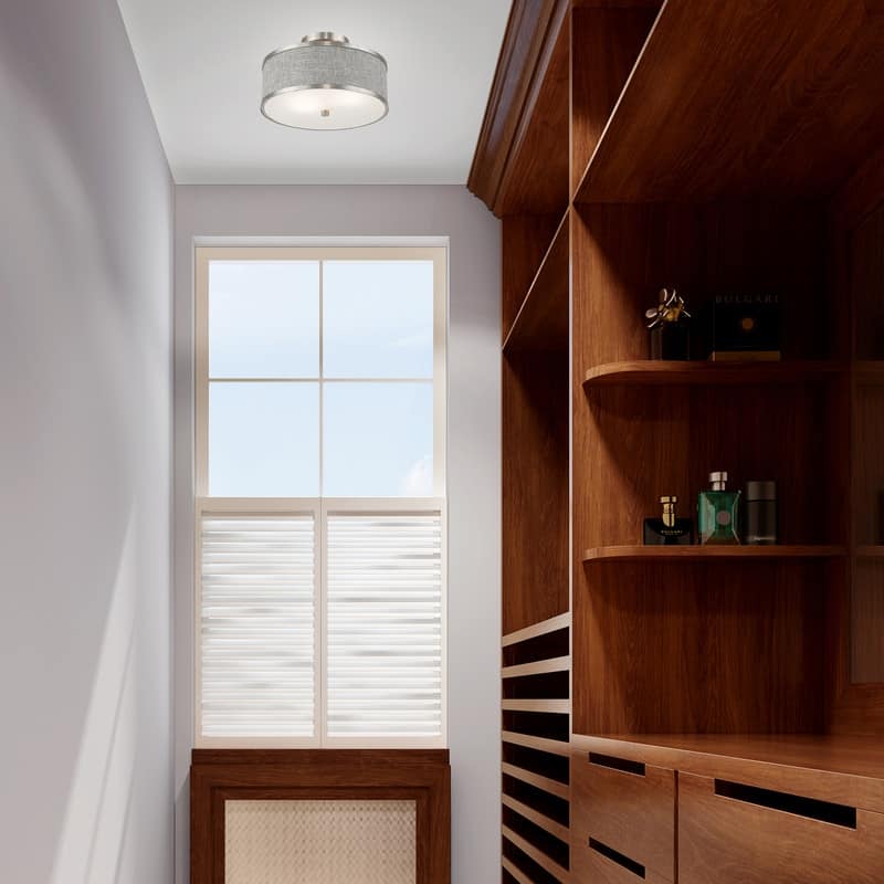Livex Lighting 2-light Fabric Shade Ceiling Mount, 60422, 62627, 60412, 60402